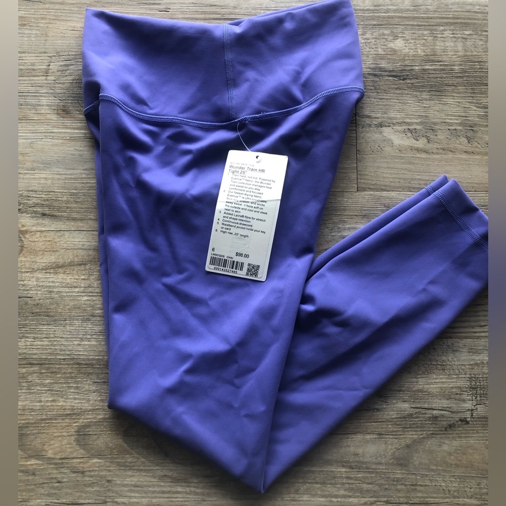 Lululemon Wunder Train High Rise Tight 25” - Charged Indigo Size 6